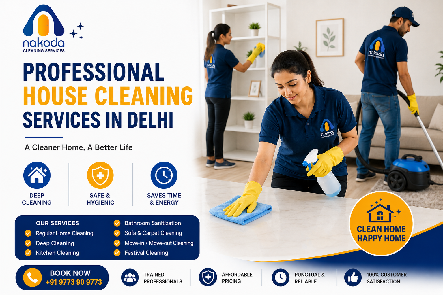 Professional House Cleaning Services in Delhi